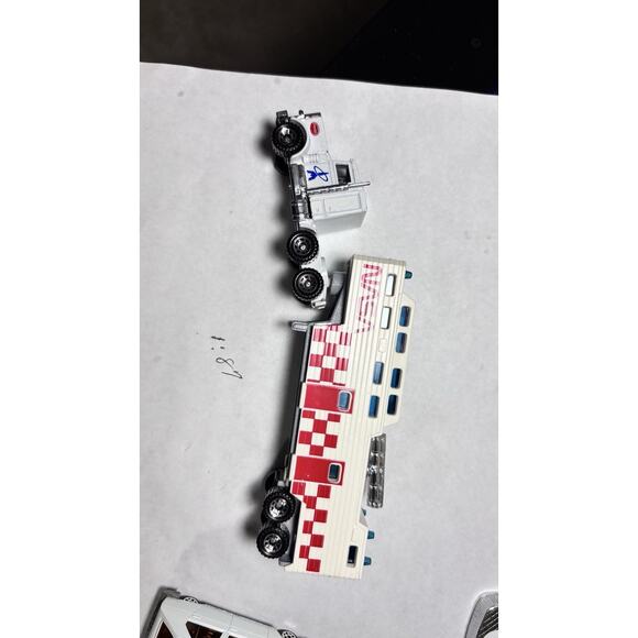 Vintage HO Scale 1/87 Matchbox Peterbilt 1980s NASA Semi Truck Trailer Transport - Picture 12 of 16